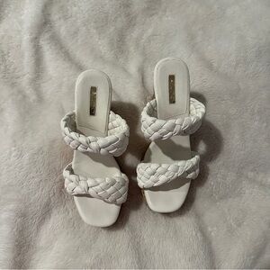 Aldo White Braided Women's Wedges